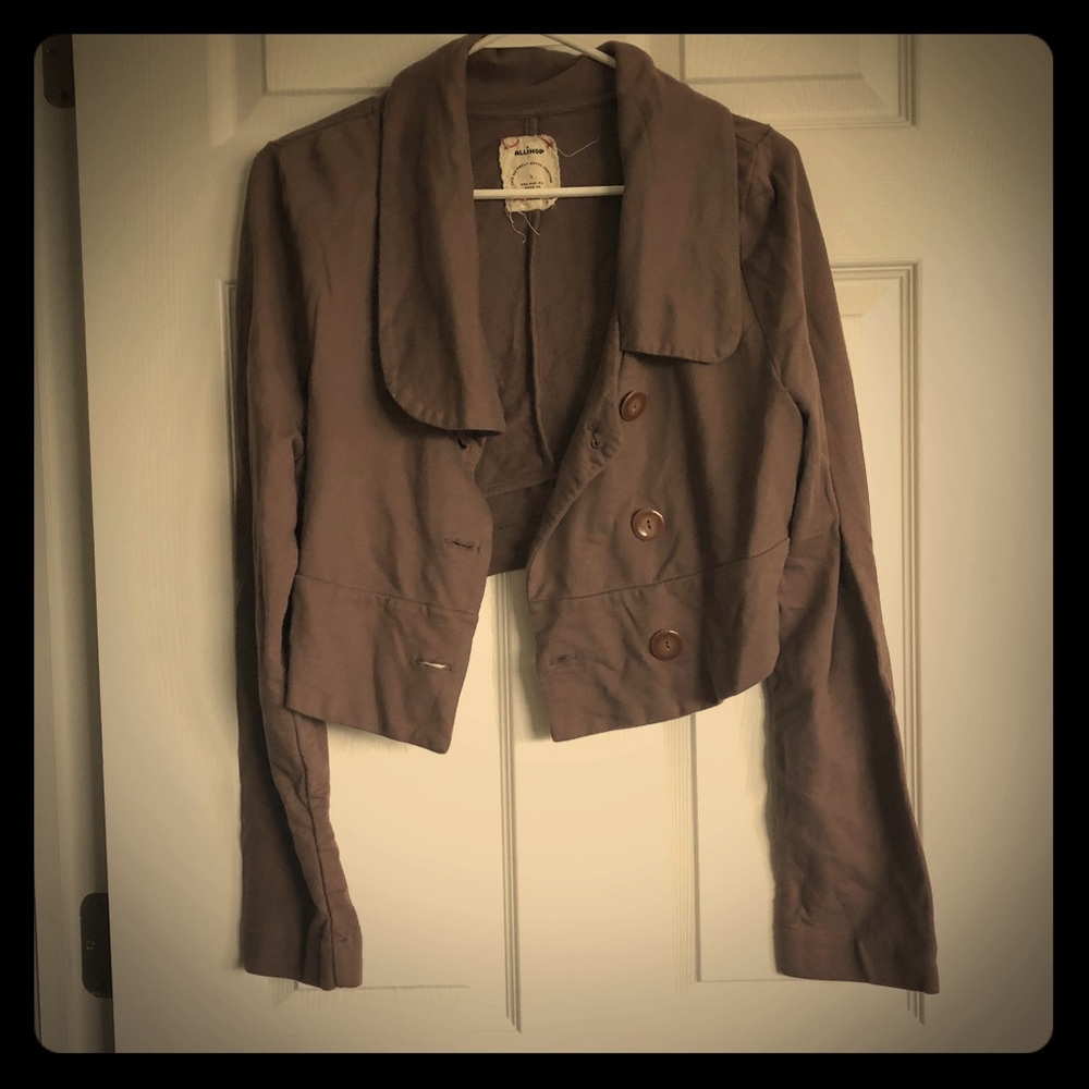 Anthropologie Light Brown Jacket by Allihop Brand